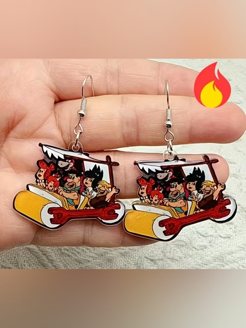 Flintstones Dangle Earrings
